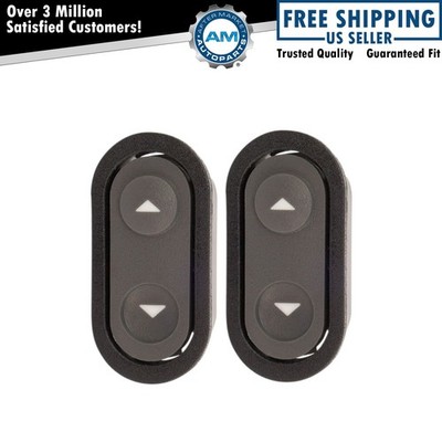 Power Window Switch Button Pair Set for 90-94 Chevy GMC Pickup Truck C/K