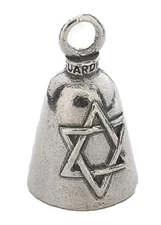 Star Of David Guardian Bell HD Harley Motorcycle Original USA Made Biker Gear