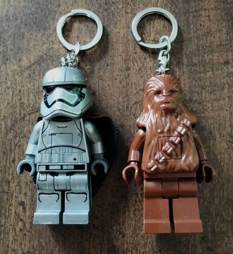 LEGO Star Wars Captain Phasma & Chewbacca LED Light Keychains