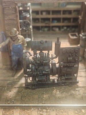 Rusty Rail O Scale Gas Powered Generator 3D printed