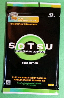 #ad SOTSU TCG Card Pack First Edition Manufacturing game. unusual po#5 $20.00