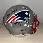 Steve Grogan Signed Inscribed Patriots HOF Authentic Full Size Helmet Psa Cert
