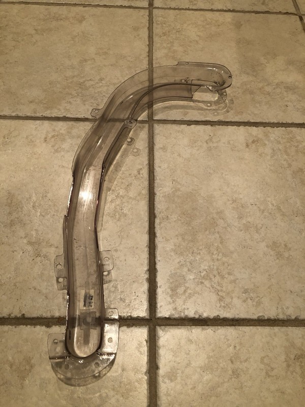 STREET FIGHTER II 2 PINBALL CLEAR PLASTIC SUBWAY RAMP