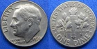 1974 Roosevelt Dime / AU /  No Mint Mark