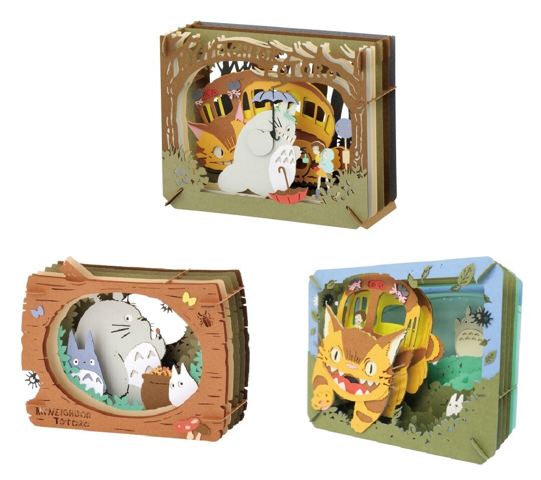 Kyan2さん専用　Totoro Ensky Studio Ghibli PAPER THEATER My Neighbor Totoro Cat Bus Craft