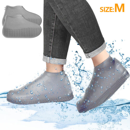Wasserdichte Silikon Wiederverwendbare Regen Schuhüberzieher Anti-Rutsch Schuhe Abdeckung Schutz USA - Bild 15 von 20