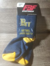 1 PAIR Bethel University Print Socks Size Toddler 3-8