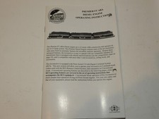 MTH PREMIERE O GAUGE FT-ABA DIESEL ENGINE OPERATING INSTRUCTION BOOKLET