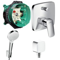 Hansgrohe Logis Unterputz Badewannenarmatur Set Ibox Armatur Chrom Wanne Brause