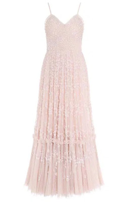 BNWT Needle & Thread ladies gown UK18 US14 pink ballgown bridesmaid maxi dress 