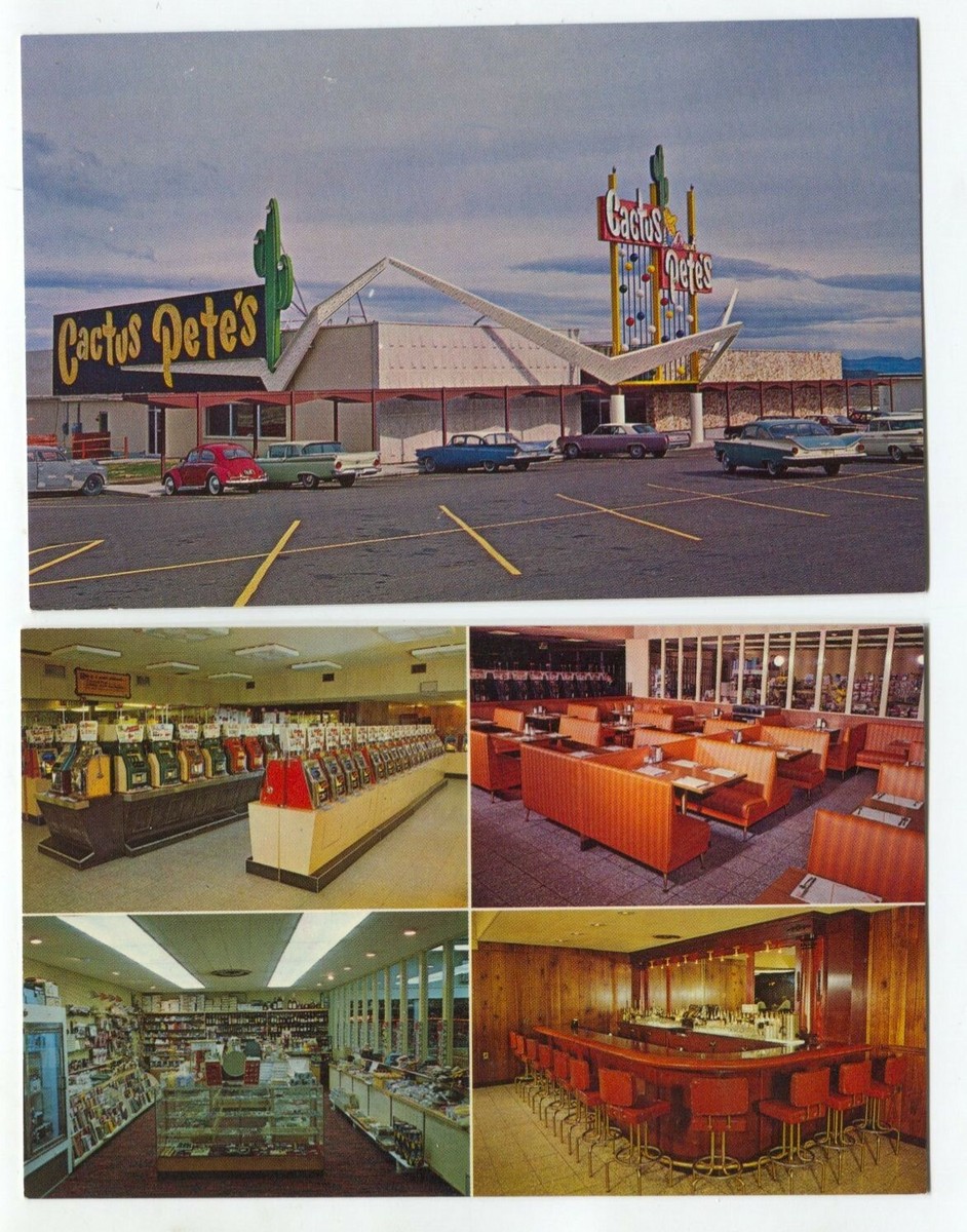 2 Vintage Cactus Pete's Motel Casino Bar Wells Nevada Twin Falls Idaho  Postcards | eBay