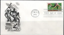 US Scott #3397 First Day Cover, "Summer Sports", Unaddressed