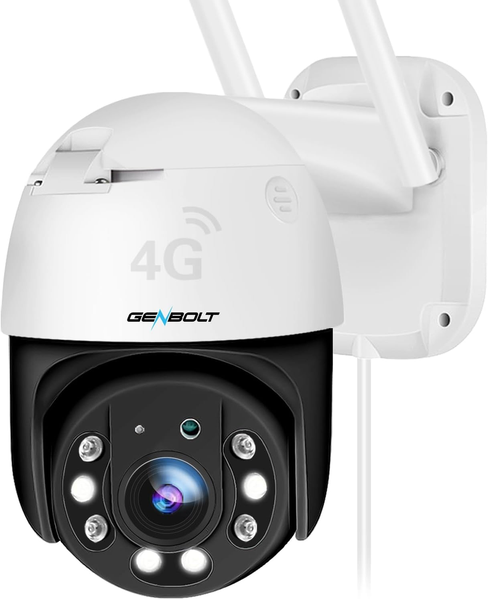 GENBOLT 2K Caméra de Surveillance SolaireIP Camera Sans Fil Extérieure
