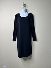 MICHAEL Michael Kors Dark Blue Long Sleeve Solid Dress Small