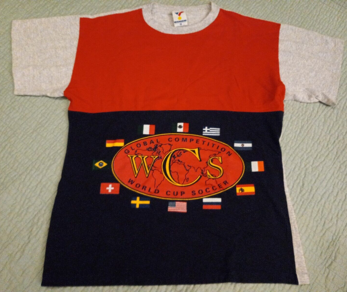 Vtg 1994 Large Artex Global World Cup Soccer Single S… - Gem
