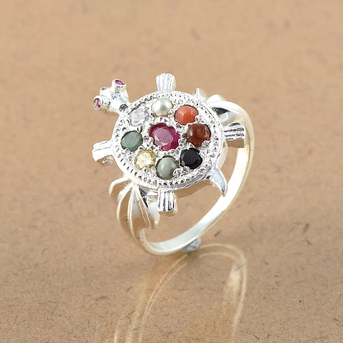Navratna sale tortoise ring