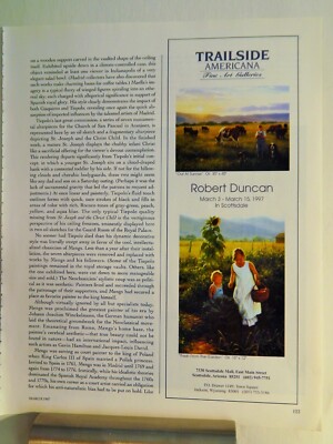 ROBERT DUNCAN ART PIECE VTG ORIG  1997 ADVERTISEMENT