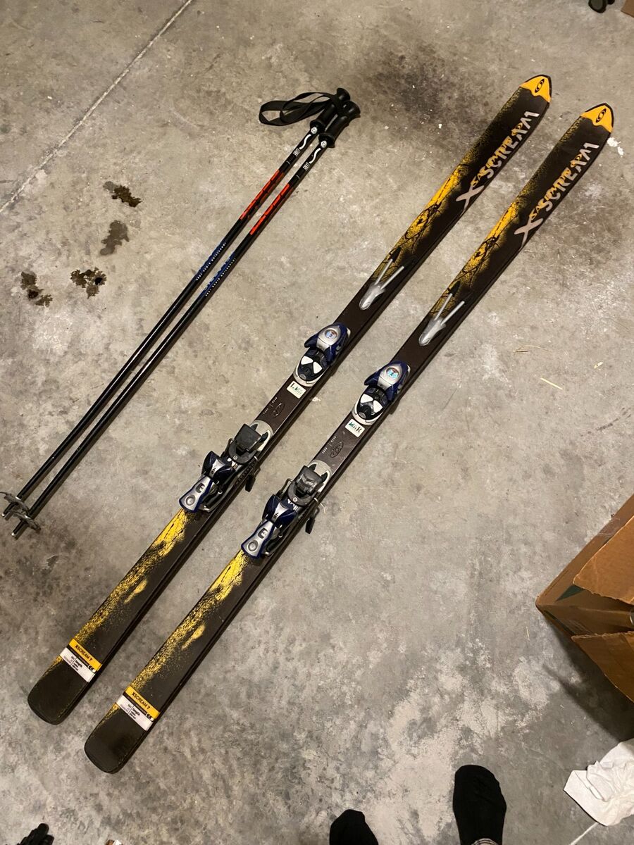 Salomon X-Scream 7 191 cm Skis and Poles with Salomon Salomon X-Scream 7 191 cm Skis and Poles with Salomon