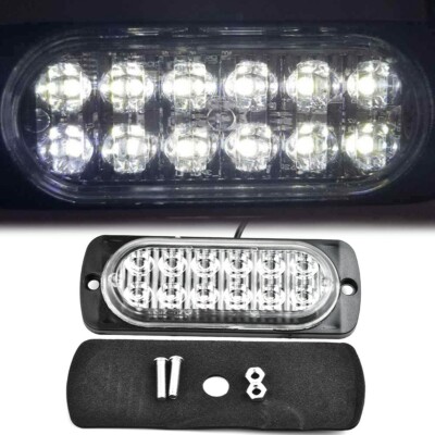 DC 12V 36W White Light Car Truck Safety for URGENT Strobe for flash Bright