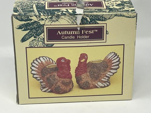 Autumn Fest Turkey Candle Stick Holders - Picture 2 of 5