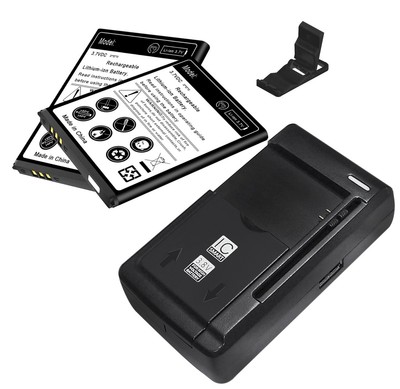 High Power 2x 1500mA Spare Battery Home Charger Bracket for Coolpad Snap 3312A