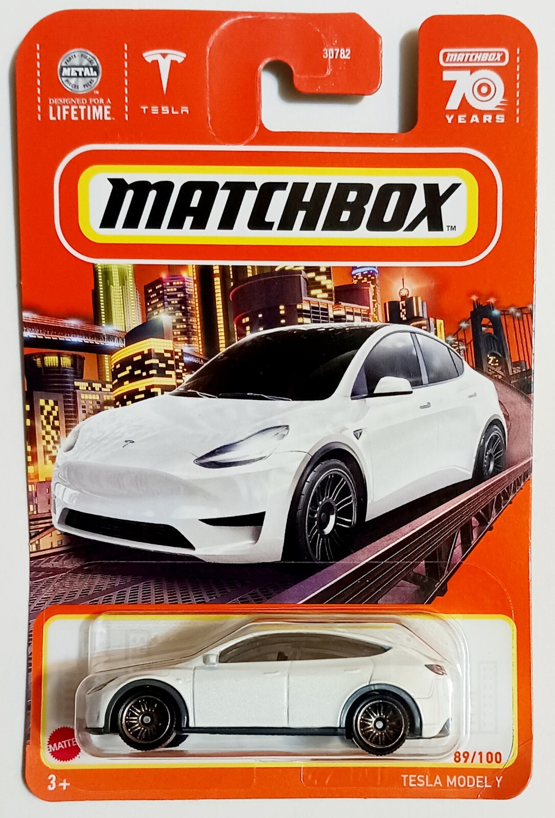 Tesla Model Y Matchbox White-image