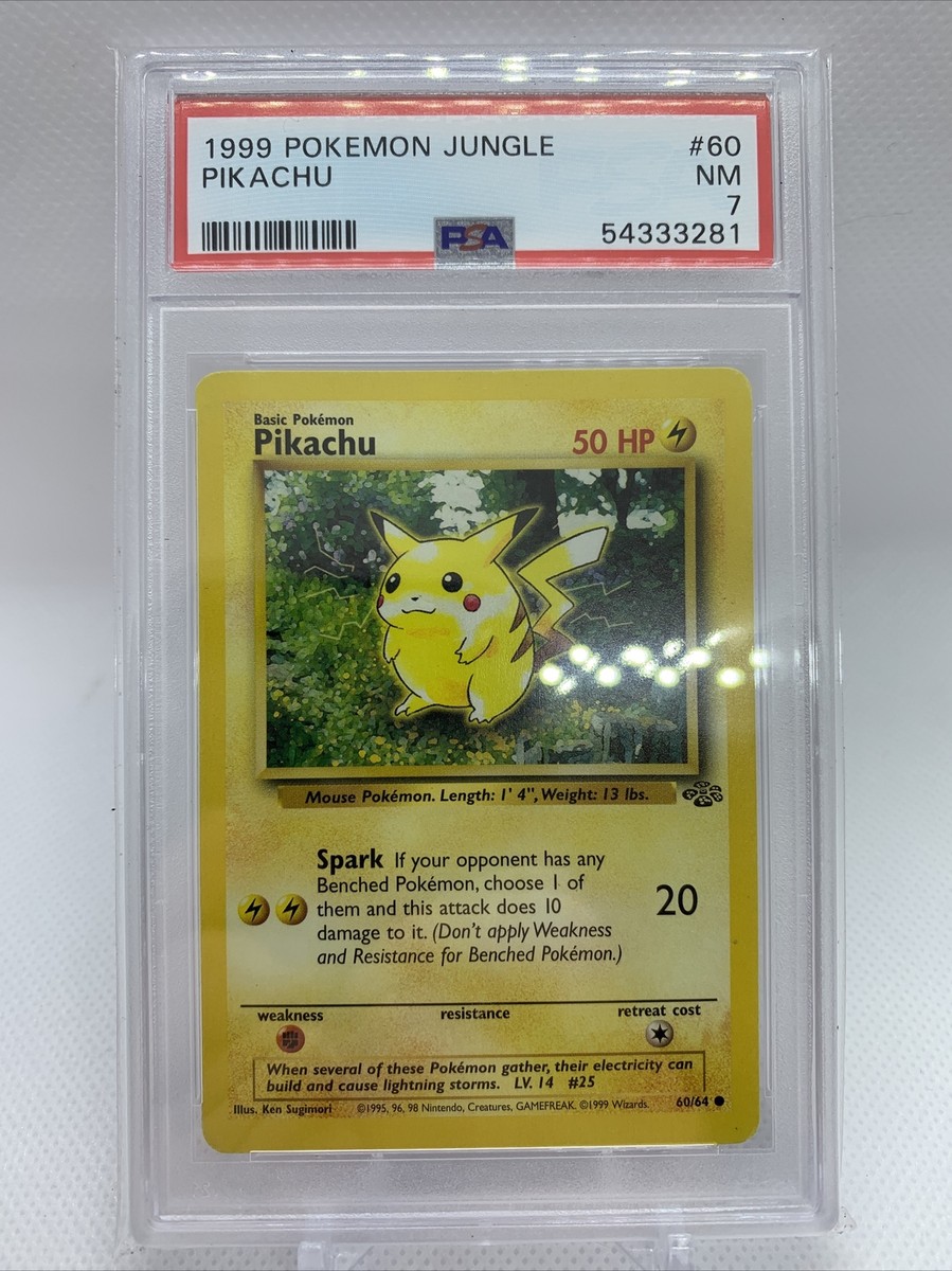 1999 Pokemon Jungle #60 Pikachu PSA 7 - NM | eBay