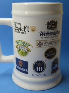 paulaner ceramic mug