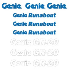 Diecut Vinyl Decal Kit for Genie GR20 Decal Kit GR-20 Boom Lift Stickers USA