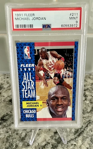 1991 Fleer Basketball Michael Jordan #211 PSA 9 HOF Chicago Bulls