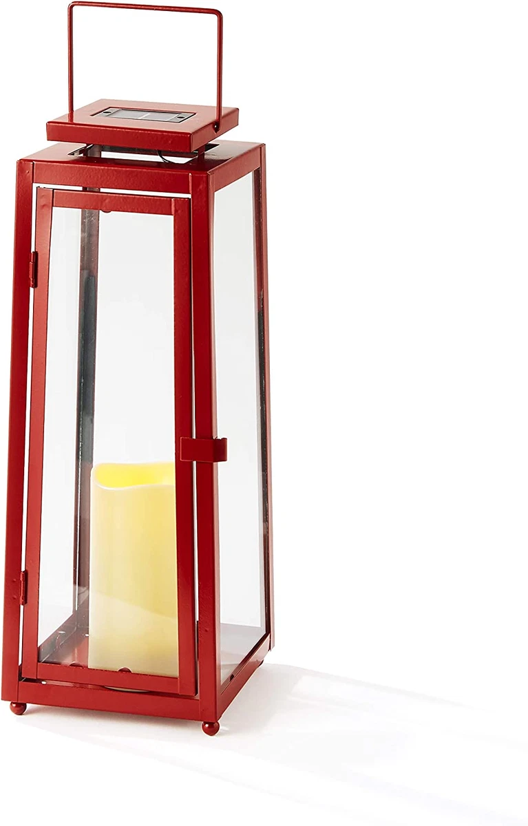 Red outdoor lantern online
