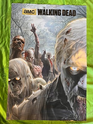 Vintage Walking Dead POSTER 36x24 rare Zombie Attack | eBay
