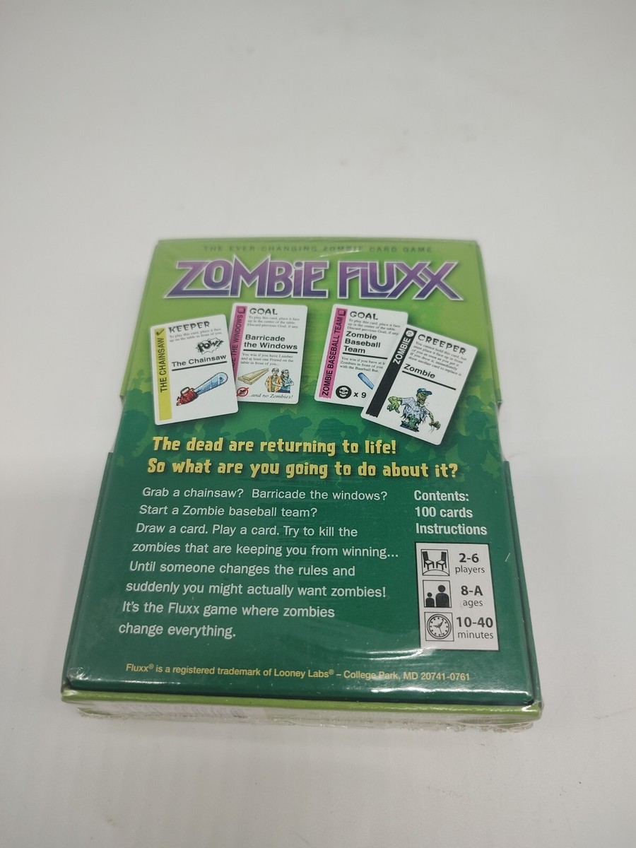 NEW SEALED - 2008 Zombie FLUXX Card Game v1.2 Looney Labs | eBay