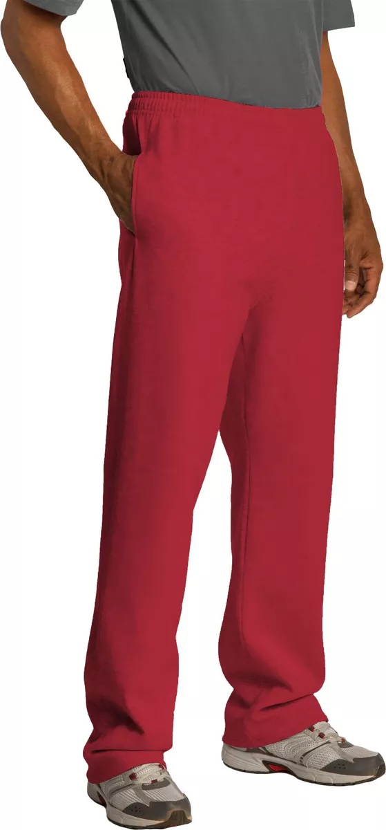 Mens red sweatpants with pockets sale