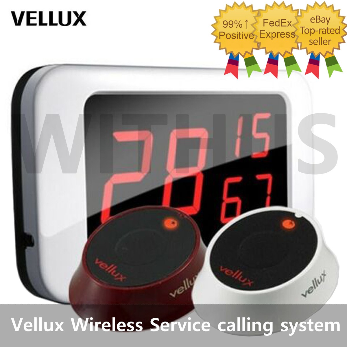 Vellux Wireless Service calling system 1Moniter + 10 guest call