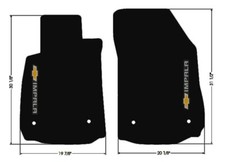 New Black Floor Mats 2014-2020 Chevy Impala Embroidered Bowtie Double Logo Side New Black Floor Mats 2014-2020 Chevy Impala Embroidered Bowtie Double Logo Side