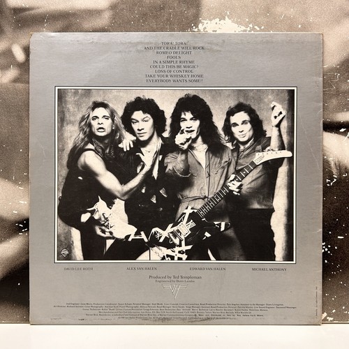 VAN HALEN – DIVER DOWN LP VG/VG/VG+ 1982 ITALY 1st WARNER BROS. W 57003 - Imagen 2 de 2
