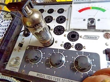 6GB5 EL500 Amperex Audio Receiver Ham Radio Vacuum Tubes Tested Pair