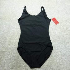 Capezio Leotard Womens Extra Large Black Sleeveless Tank Ballet Dancewear