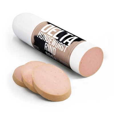 Delta Hundewurst Rind   100 % Rind,proteinreich, ideal für Training & Belohnung