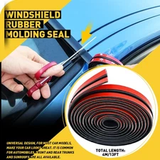 4M Car Windshield Roof Seal Noise Insulation Rubber Strip Sticker Accessories