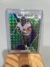 2020 Panini Mosaic J.K. Dobbins NFL Debut Green Prizm Mosaic Rookie