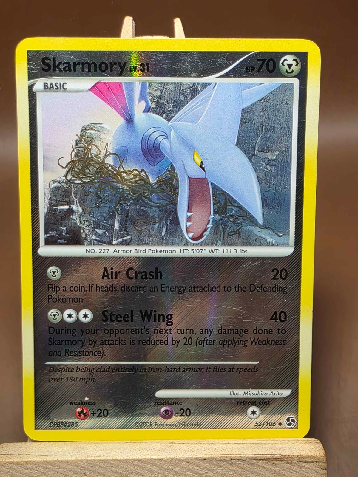 HP Pokemon Skarmory 53/106 Great Encounters Reverse Holo