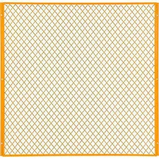 Global Industrial Machinery Wire Fence Partition Panel 5'W Yellow