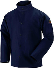FN9-30C 30" 9Oz. Navy FR Cotton Welding Jacket