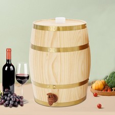 10L Holzfass Whiskyfass Kiefernfass Weinfass Schnapsfass Fass Weinlagerung Eimer
