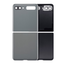 Top  Bottom Back Cover Glass With Camera Lens For Samsung Galaxy Z Flip 4G F70