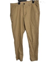 Weatherproof Vintage Men  s Tech Pants 34x30 Khaki Stretch Casual Chino
