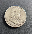1954 S Franklin Half Dollar Circulated Silver 50c Coin Collectible