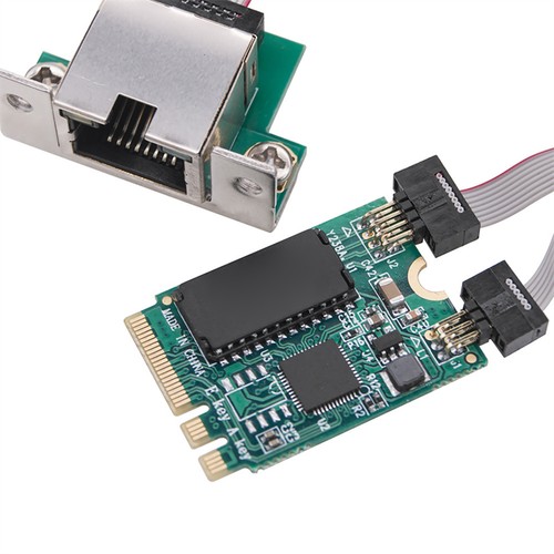New M.2 Key A+E 2.5G Gigabit RTL8125B RJ45 Ethernet Network Lan Card Chipset - Afbeelding 7 van 8